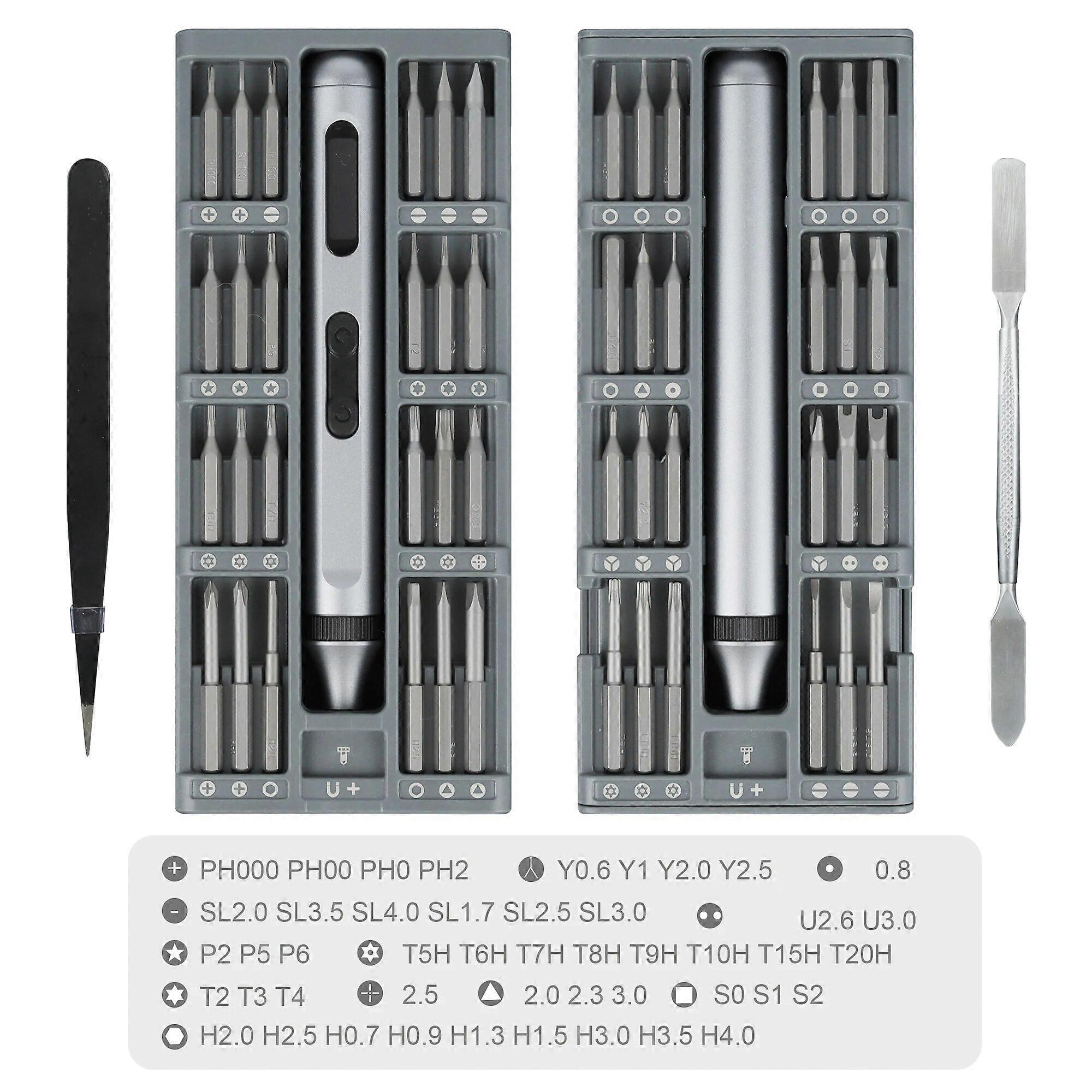 Electric Screwdriver Set 1/50 In 1 S2 Alloy Steel Bit Screwdrivers Type-C Fast Charging Screwdriver Set Precision Power Tools