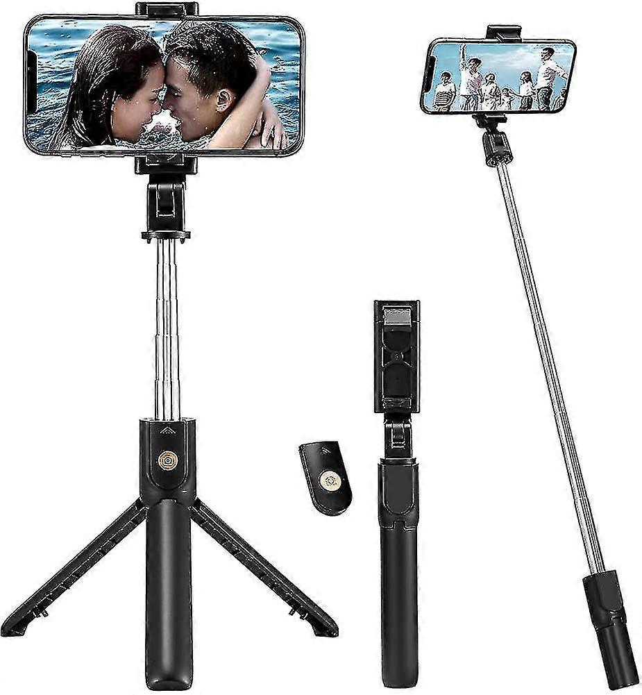 Selfie Stick, Expandable Mobile Phone Selfie Stick, Selfie Stick Tripod, With Wireless Remote Control, Compatible With All Mobile Phones, Compact And