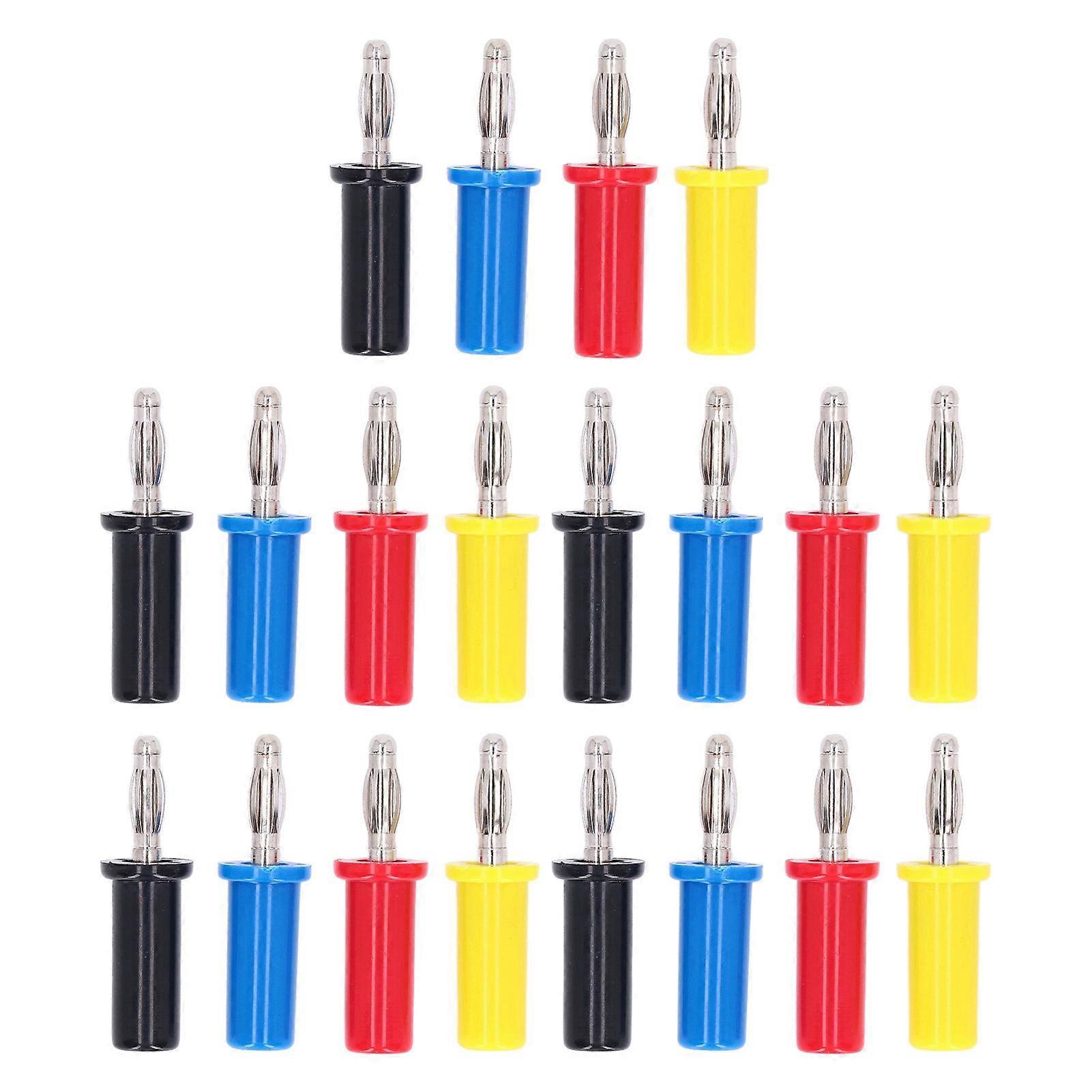 5 Sets Banana Plug Connector 4mm Brass Accessory Kit for Machine Equipment J.10013