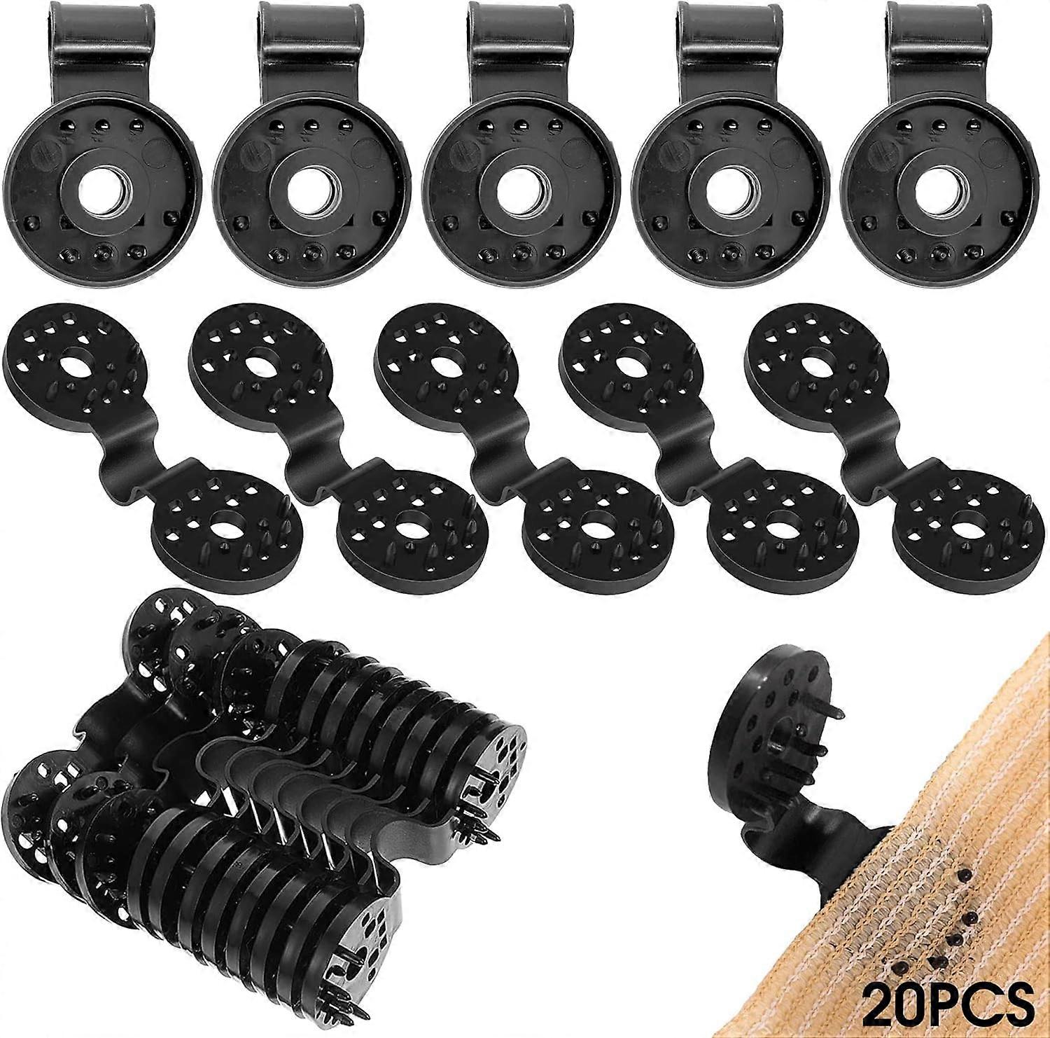 20pcs Special Clip with Eyelet for Fence Cloth Shade Net Windproof Fabric Multi-Purpose Winterproof Easy to Use