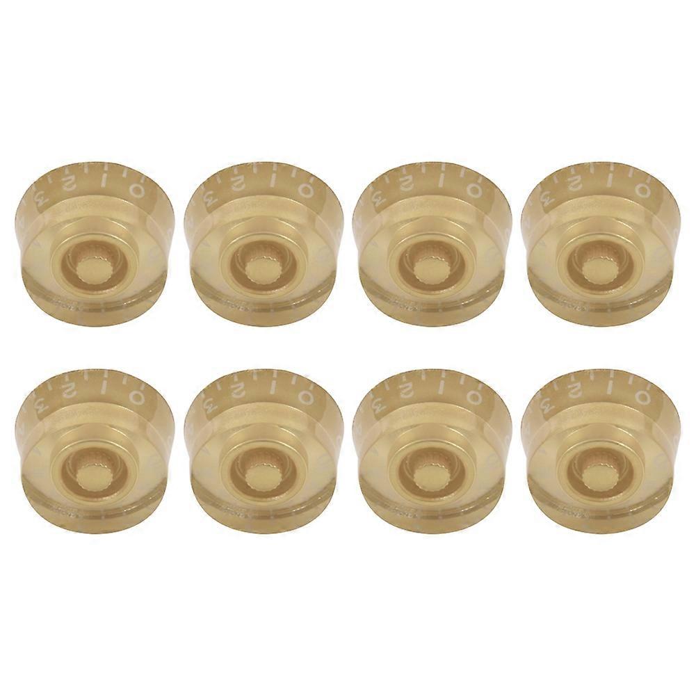 Electric Guitar Control Speed Knobs for LP Knob Parts Replacement Gold 8 Pcs