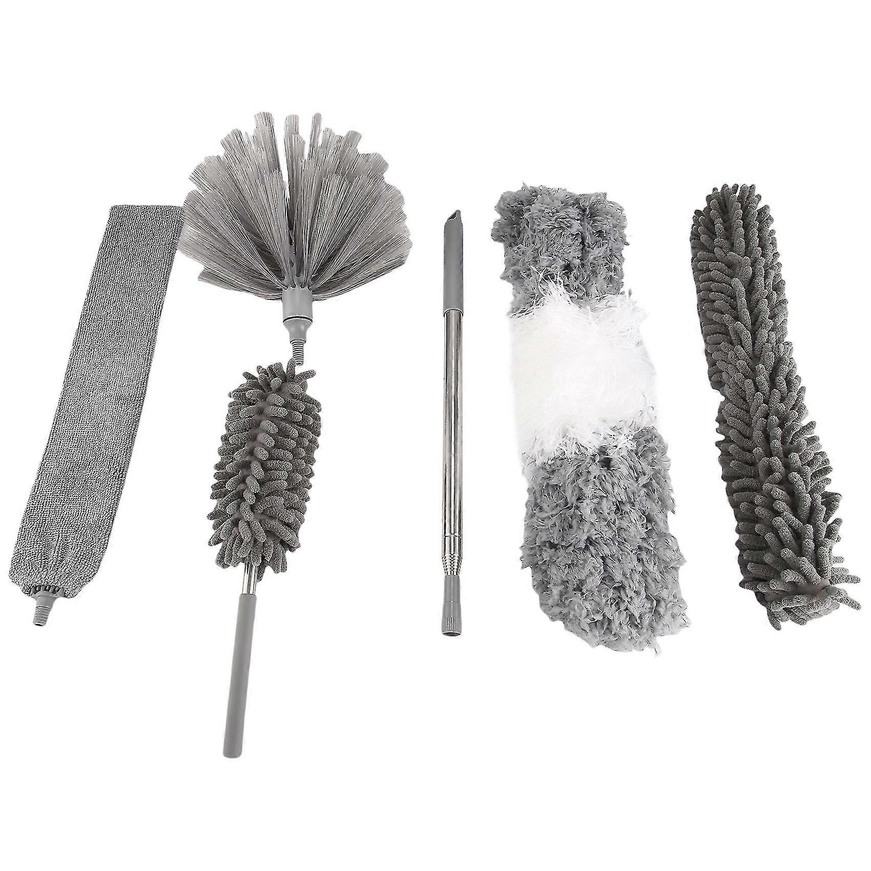 6pcs Duster Cleaning Kit,extendable Microfiber Feather Duster For Cleaning Dust Cobweb Ceiling Fans