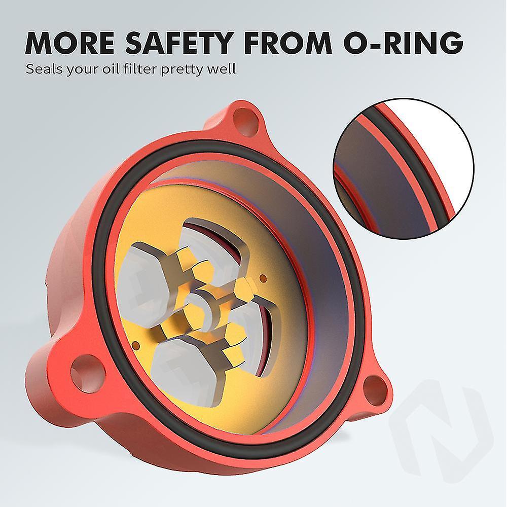 2017 Raptor 700 Oil Filter Cover With Viewing Window For Yamaha Raptor 700 2014-2023 - CNC Aluminum Yamaha Raptor 700 Oil - Foto 2