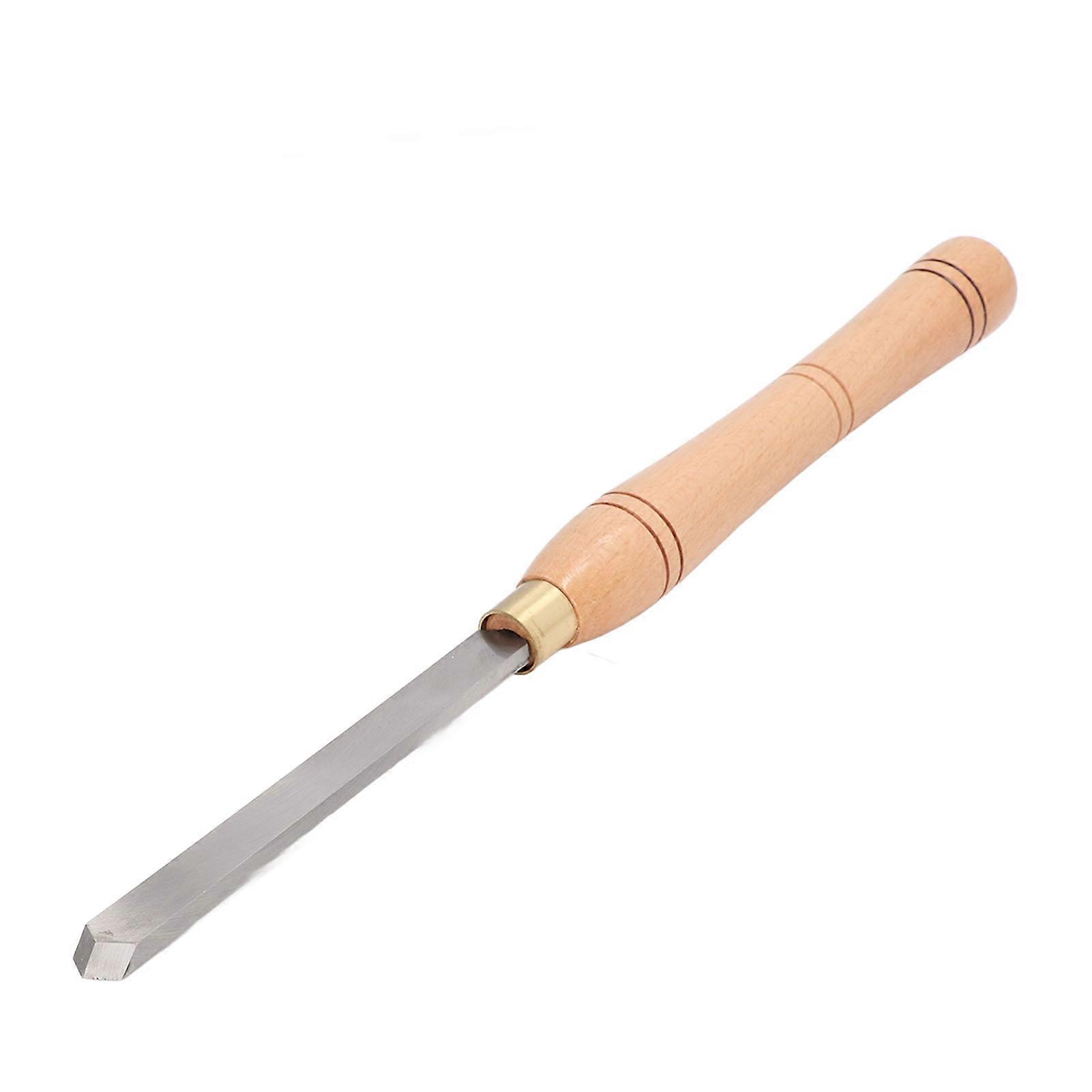 Wood Lathe Turning Tool HSS Lathe Chisel Tool Ergonomic Beech Handle Oblique Triangle Turning Chisel