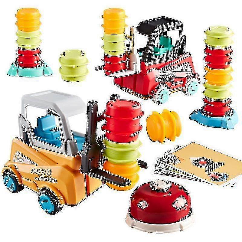 Forklift Transport Game, Forklift Frenzy - 2-player Stack & Matching Skill Game-DF