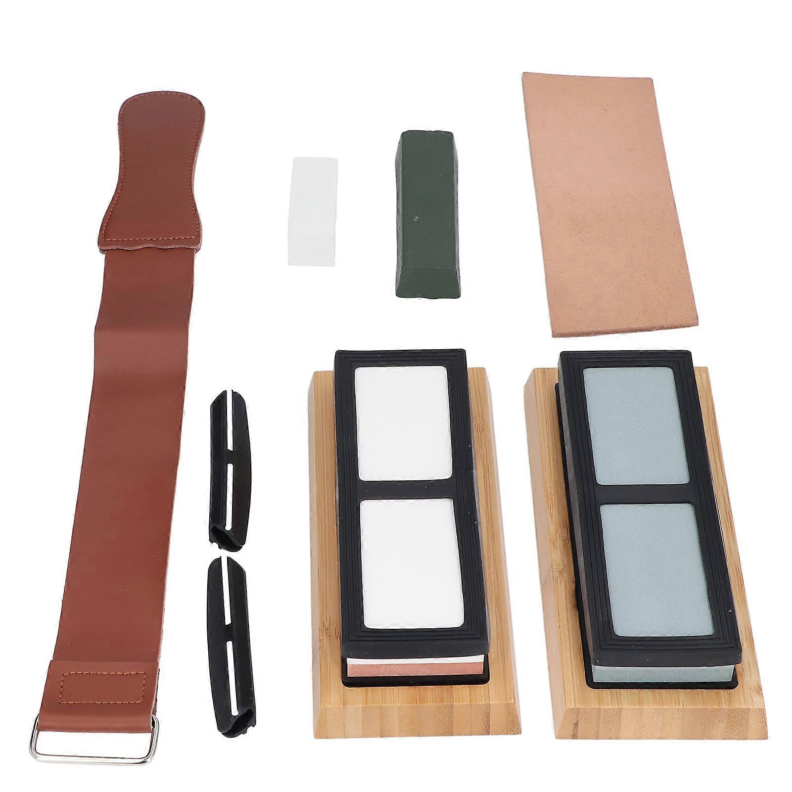 14Pcs/Set Whetstone Sharpening Stone Kit 400/1000 3000/8000 Whetstone Professional Knife Sharpening Stone Set