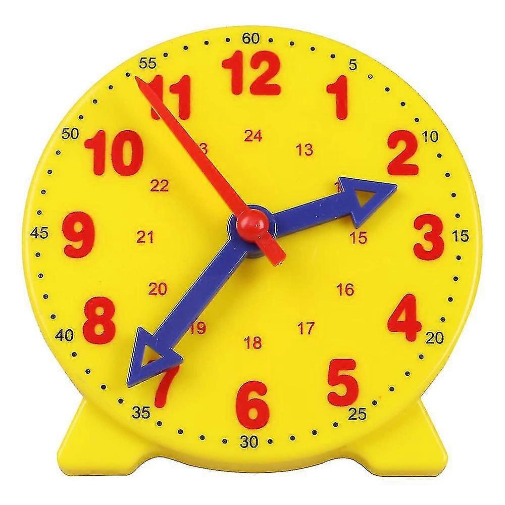 Cm Wealth Learning Clock Compatible With Kids, Student Learning Clocks Teaching Time 12/24 Hours Geared Clock 4+years