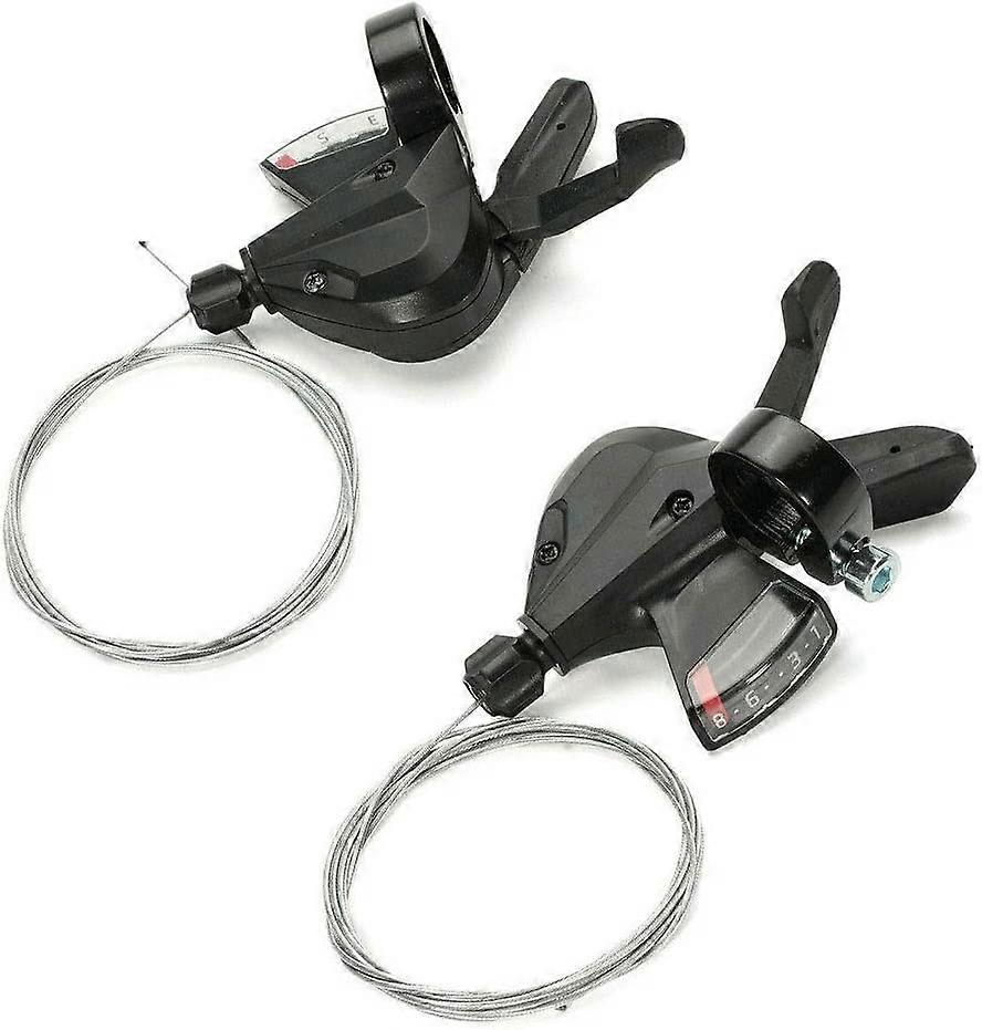 1 Pair Bicycle Shift Levers, 3X8 Speed Bicycle Shifter Derailleur, Left/Right (3x9 Speed), Professional Bicycle Equipment