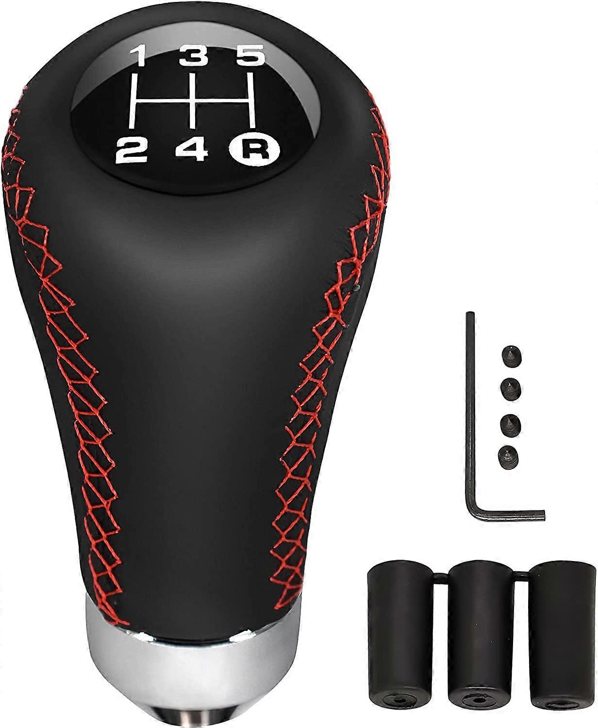 Red LineUniversal Shift Knob 5 Speed Manual Gearbox Shift Knobs Fit for Most Car Transport Vehicles