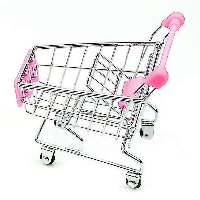 Mini Supermarket Handcart Shopping Utility Cart Mode Storage Basket Desk Pk