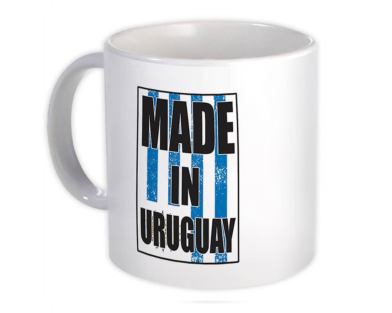 Geschenkbecher: Made In Uruguay Flagge