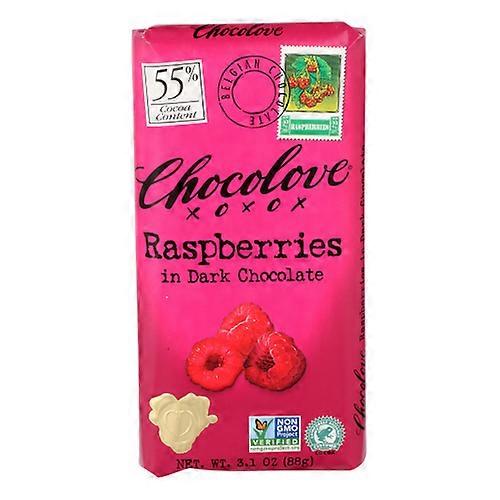 Chocolove Dark Chocolate Bar Raspberries ,3.2 Oz