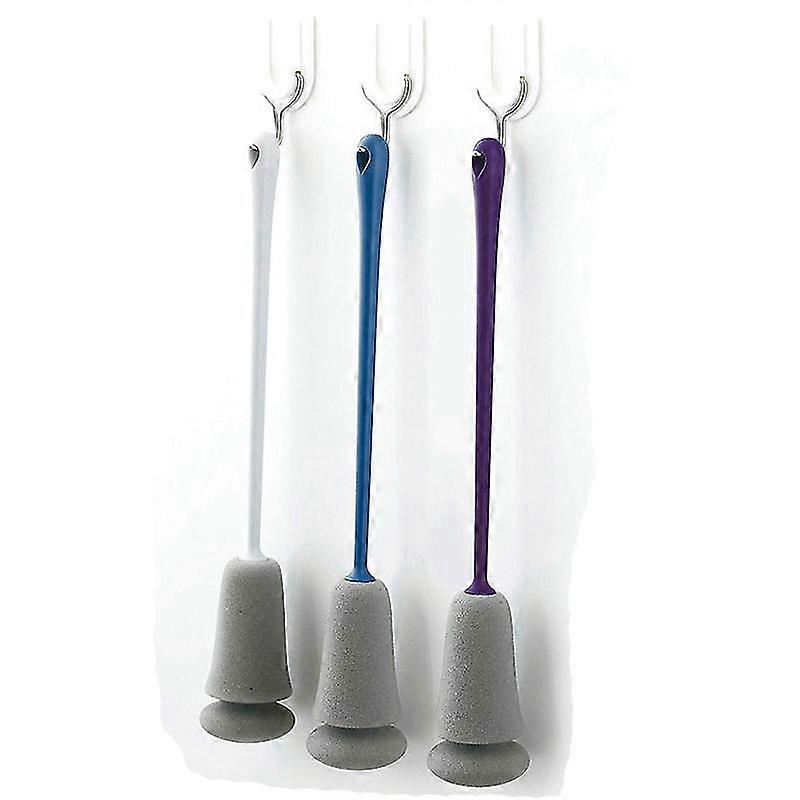3Pcs Sponge Cup Brush Long Handle Replaceable Kitchen Cleaning Tool Soft