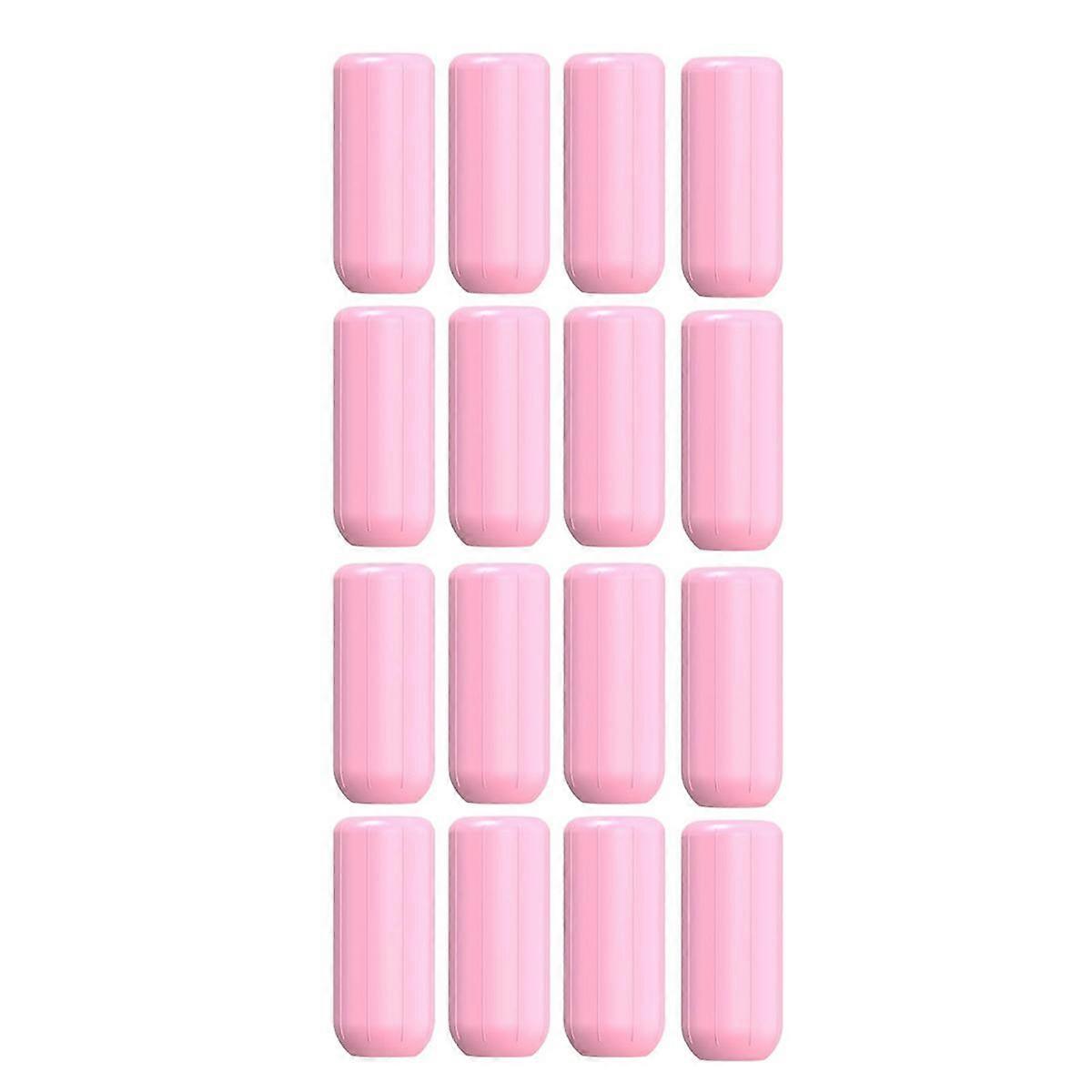 Silicone Accessory Elastic Sleeve for Leak Proofing, Leak Proof Sleeves Reusable for Travel Toiletries 16Pcs Pink