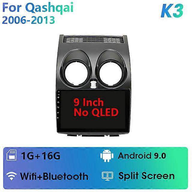 2din 10.33" Android 11 Car Radio For Nissan Qashqai 1 J10 2006-2013 Multimedia Video Player Navigation GPS Floating QLED Screen