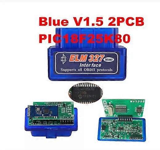 NEW ELM327 V1.5 OBD2 PIC18F25K80 Engine Scanner OBD 2 OBDII ELM 327 V 1 5 Car Diagnostic Adapter Bluetooth-Compatible Auto tool