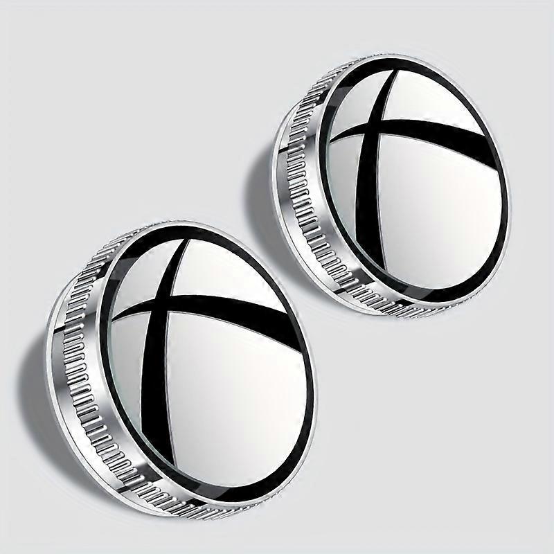 2pcs Car Reverse Rearview Mirror, Small Round Mirror With 360 Degree Adjustment, Suction Cup Blind Spot Mirror With Ultra High Definition Auxiliary Re