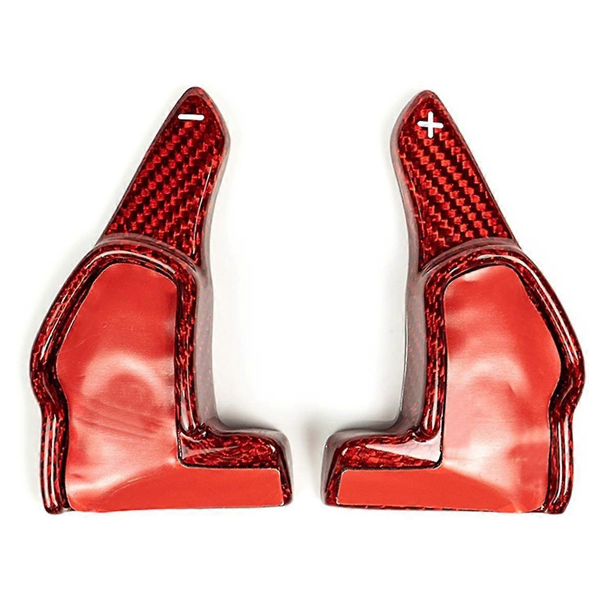 Carbon Fiber Lenkrad Paddle Shifter Extensions Abdeckung Trim für Ladegerät Durango, Rot