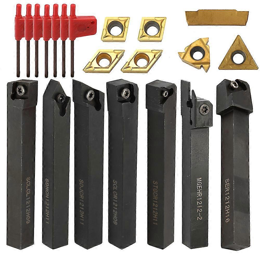 21pcs Multifunctional Solid Carbide Inserts Holder Boring Bar With Wrenches For Lathe Turning Tools