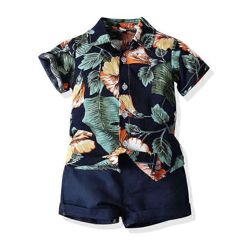 Toddler Baby Boys Shorts Set 2 Pieces Hawaiian Outfit