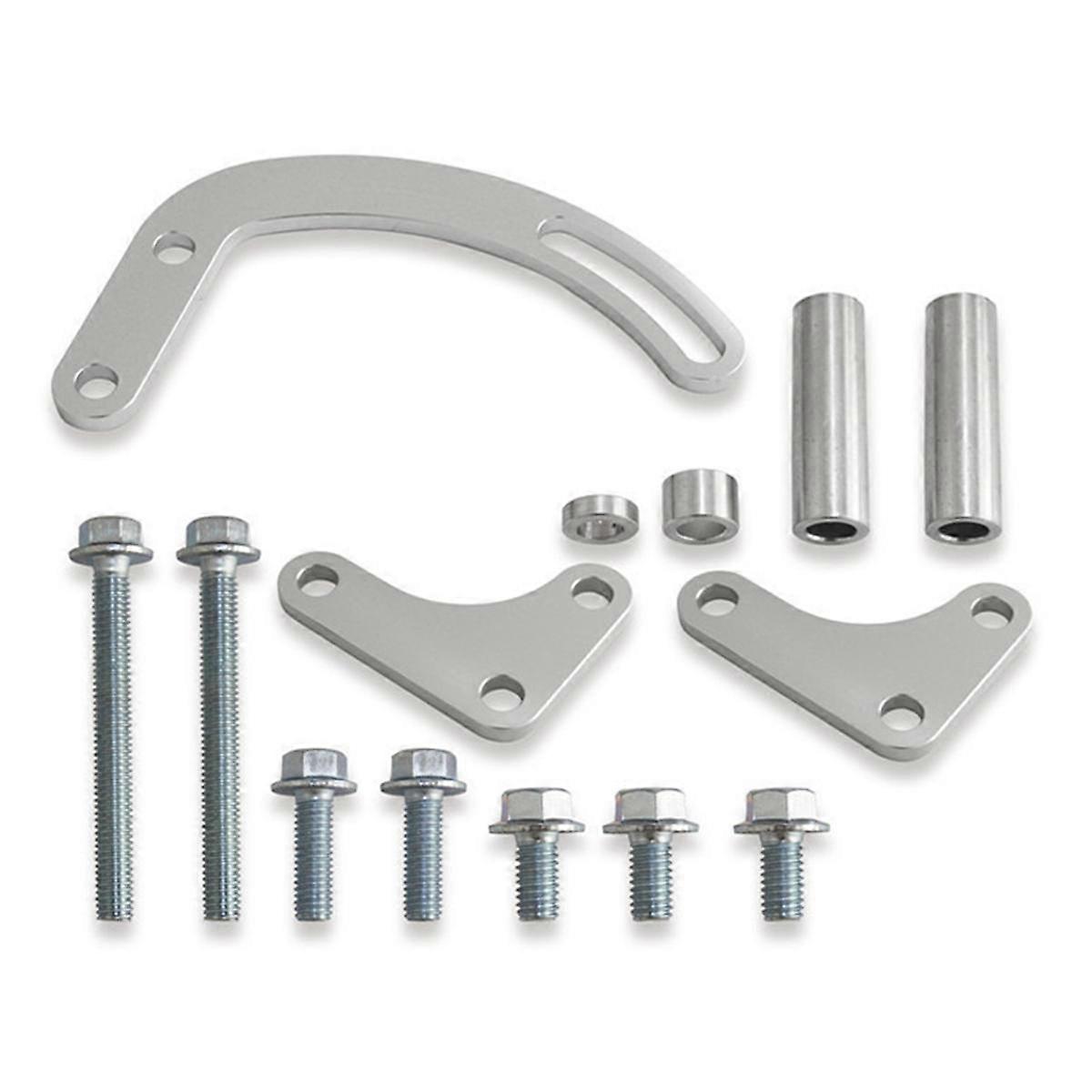 For Power Steering Pump Bracket Compatible for 350 Small Block LWP Long Water Pump 551522 Adjustabl