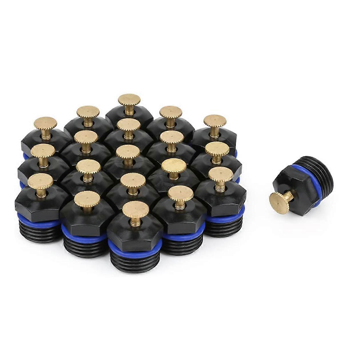 20Pcs Atomizing Sprinkler Nozzle,1/2 Inch Garden Misting 360Degree Agricultural Lawn Watering Nozzl