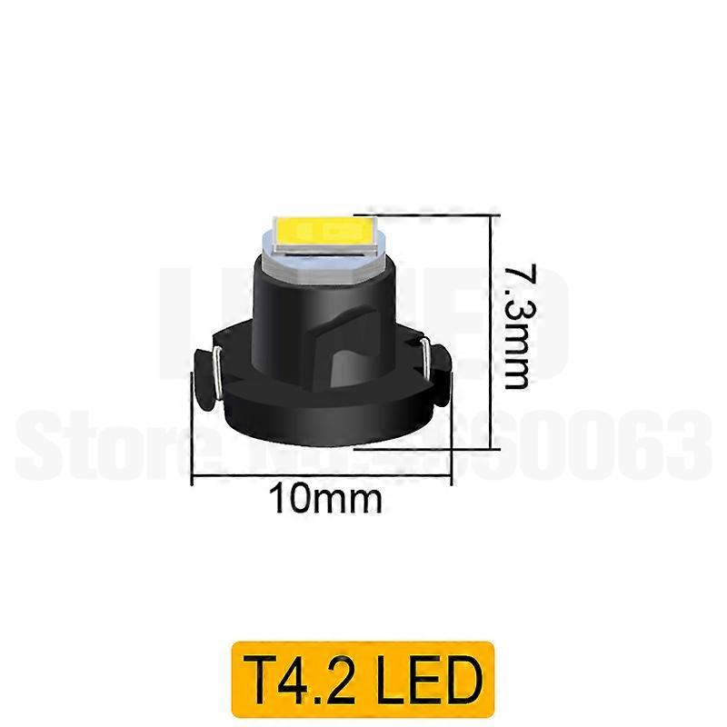 10pcs T3 T4.2 T4.7 T5 74 Led Bulb Interior car lights Indicator Dashboard Warming Instrument 1led Lamps DC 12V