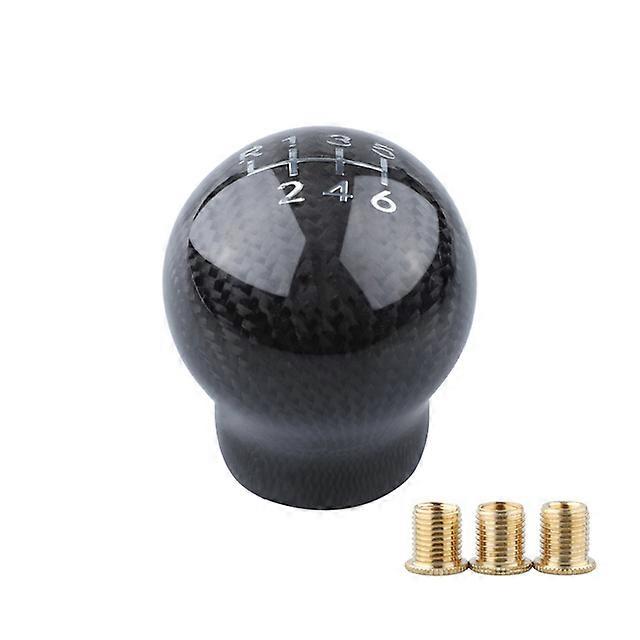 Car Interior New Racing 5 6 Speed Real Carbon Fiber Gear Shift Knob For Chevrolet Chevy Cruze Manual Gear Ball Head
