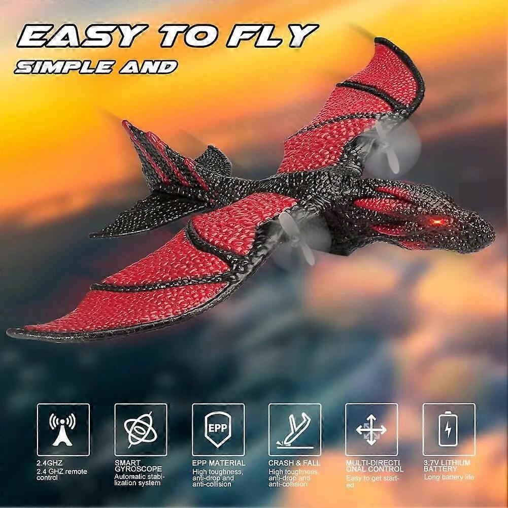 Z60 RC Dinosaure Avion EPP Anti-usure Mousse RC Planeur 2.4G 2CH Envergure fixe Dragon Télécommandé Avion Cadeau Jouets pour Enfants