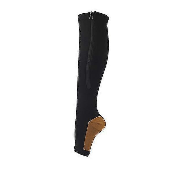 Zipper Compression Socks New Compression Zip Sox Socks Stretchy Leg Support Unisex Open