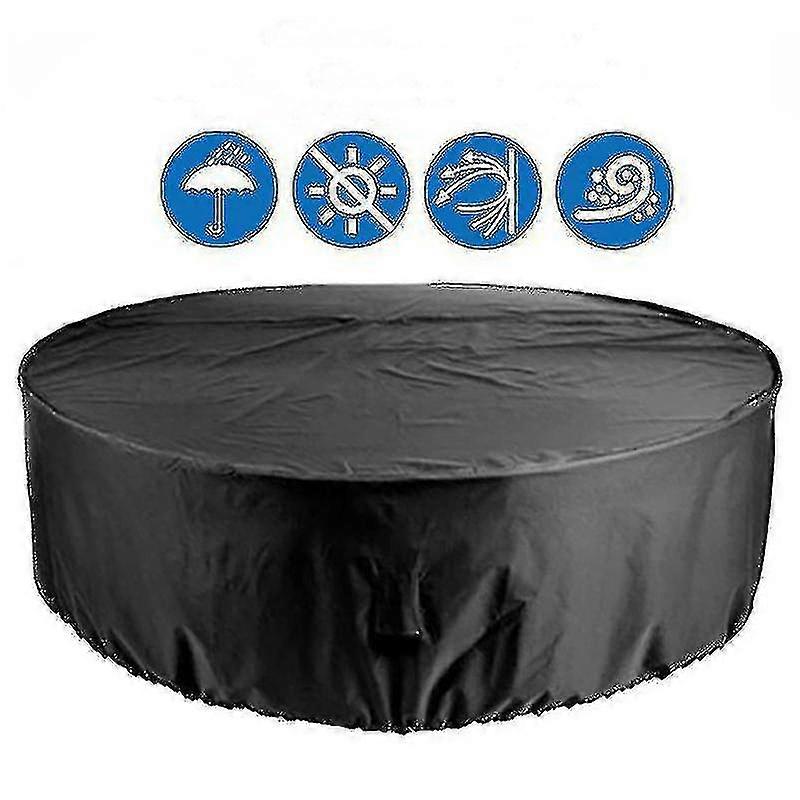 Utemöbler täcker vattentätt runt bordsöverdrag Heavy Duty Cover Tough Canvas UV-resistent av hög kvalitet