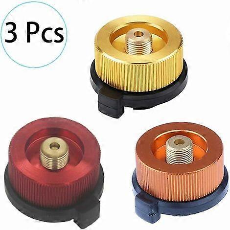 3 PCS Gas Cylinder Adapter Transfer Nozzle Connector for Camping Stove Stove Burner, Gas Canister Head Conversion Nozzle