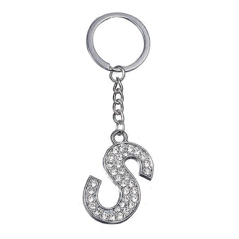 Alphabet Keychain Crystal Keychain Car Keychain/Ladies Alphabet Keychain