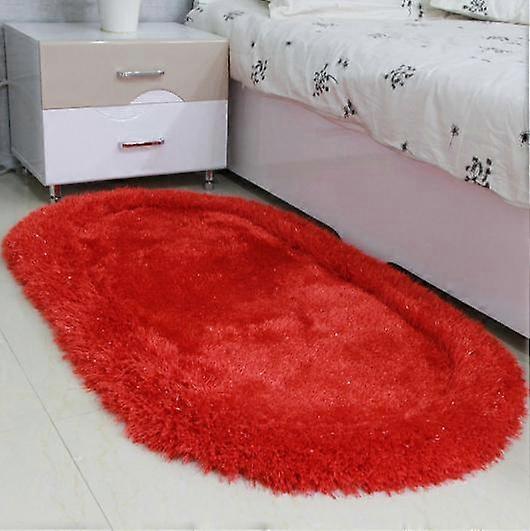 Elastisk siden oval matta vardagsrum sovrum matta golvmatta