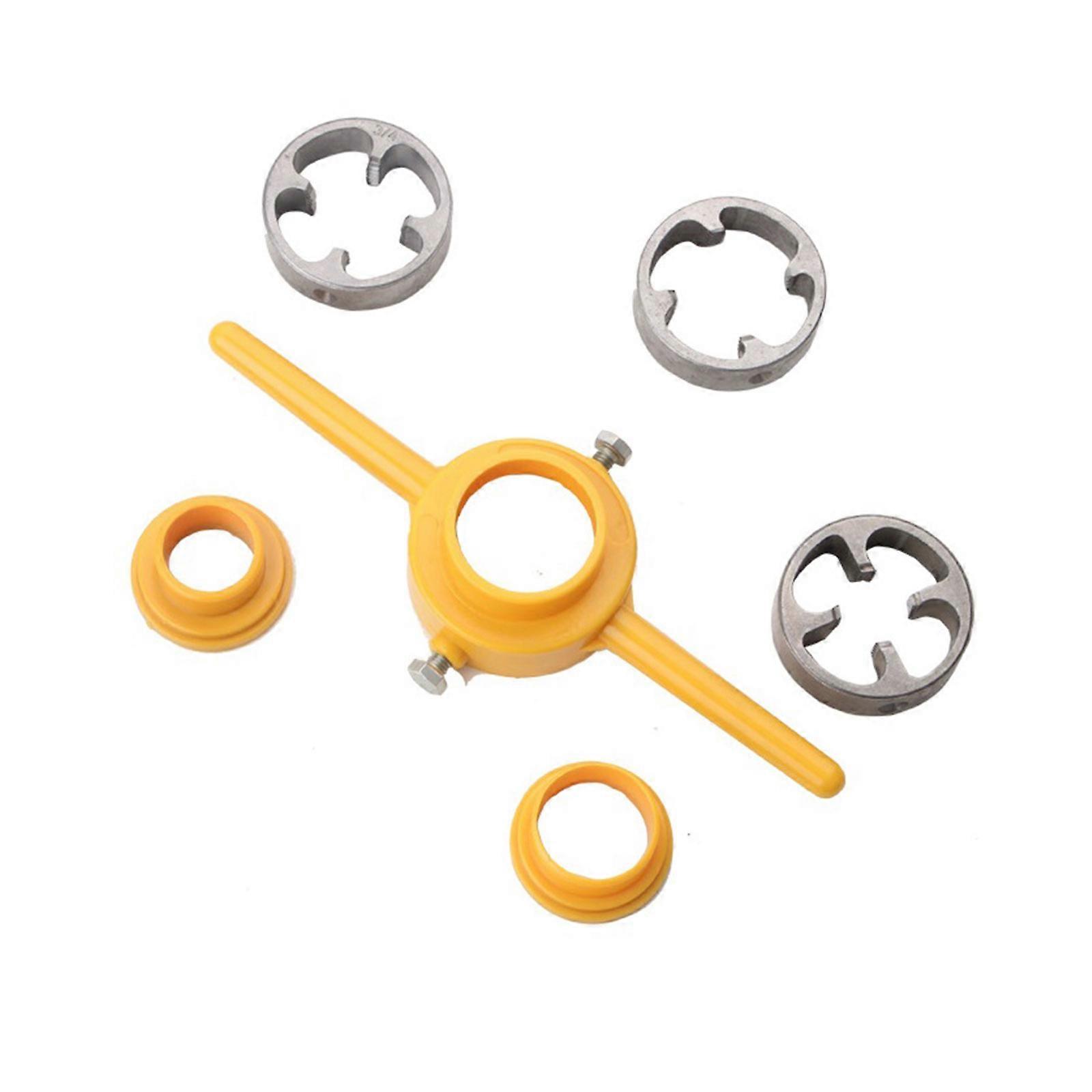 Pipe Round Die Set Pipe Threader Plumbing Tool Three Maker 1/2" 3/4"  1" Alloy