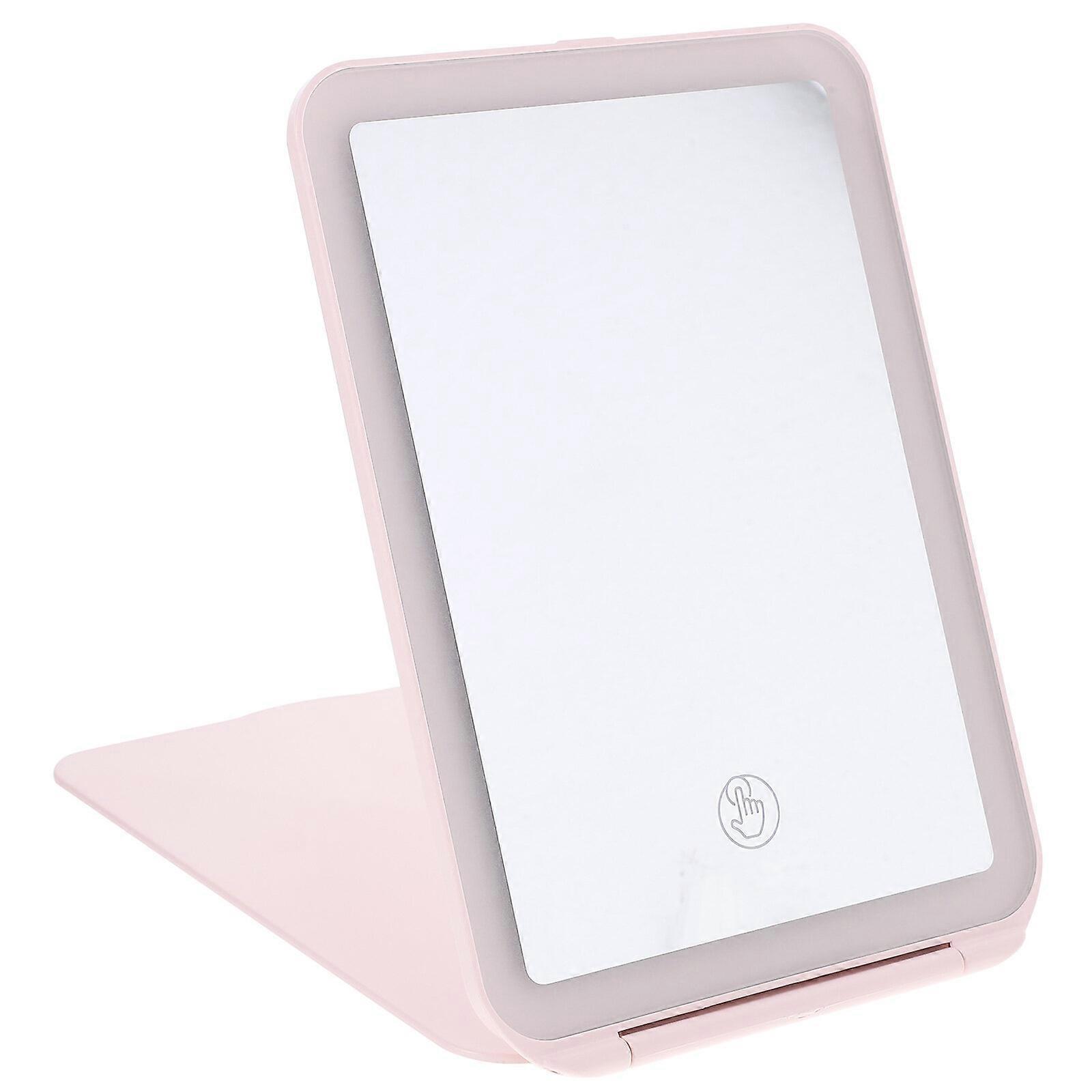 Foldable USB Makeup Mirror with Light Creative Portable Mirror for Women