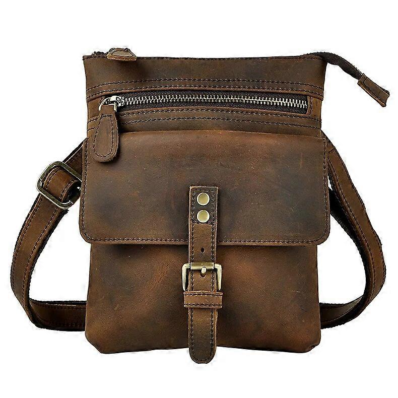 Mode Läder Multifunktionskrok Midja Pack Cross-body Väska 8 \