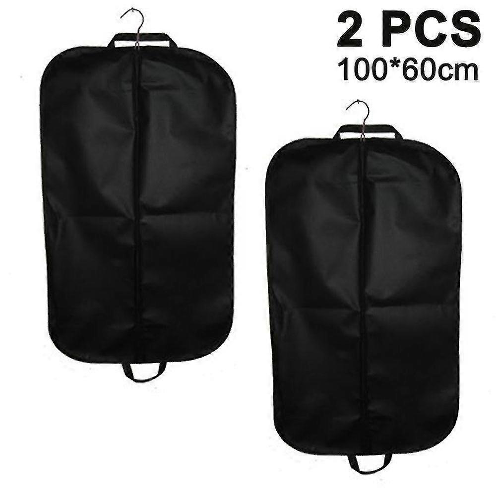 2 حزمة قسط الجودة الملابس السوداء السفر وحقيبة التخزين تنفس