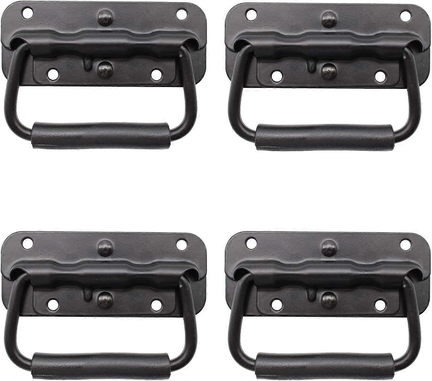 4 Piece Flight Case Handle, Tool Box Spring Handle, Pull Spring Folding Handle, Folding Handle, Spring Box Handle, Handle Replacement for Toolbox or S