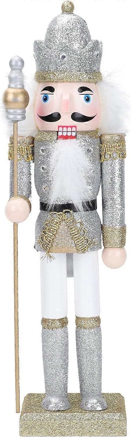 Weihnachten Nussknacker Figuren Goldener Nussknacker Weihnachtsdeko Holz Nussknacker Pastell Nussknacker 31cm