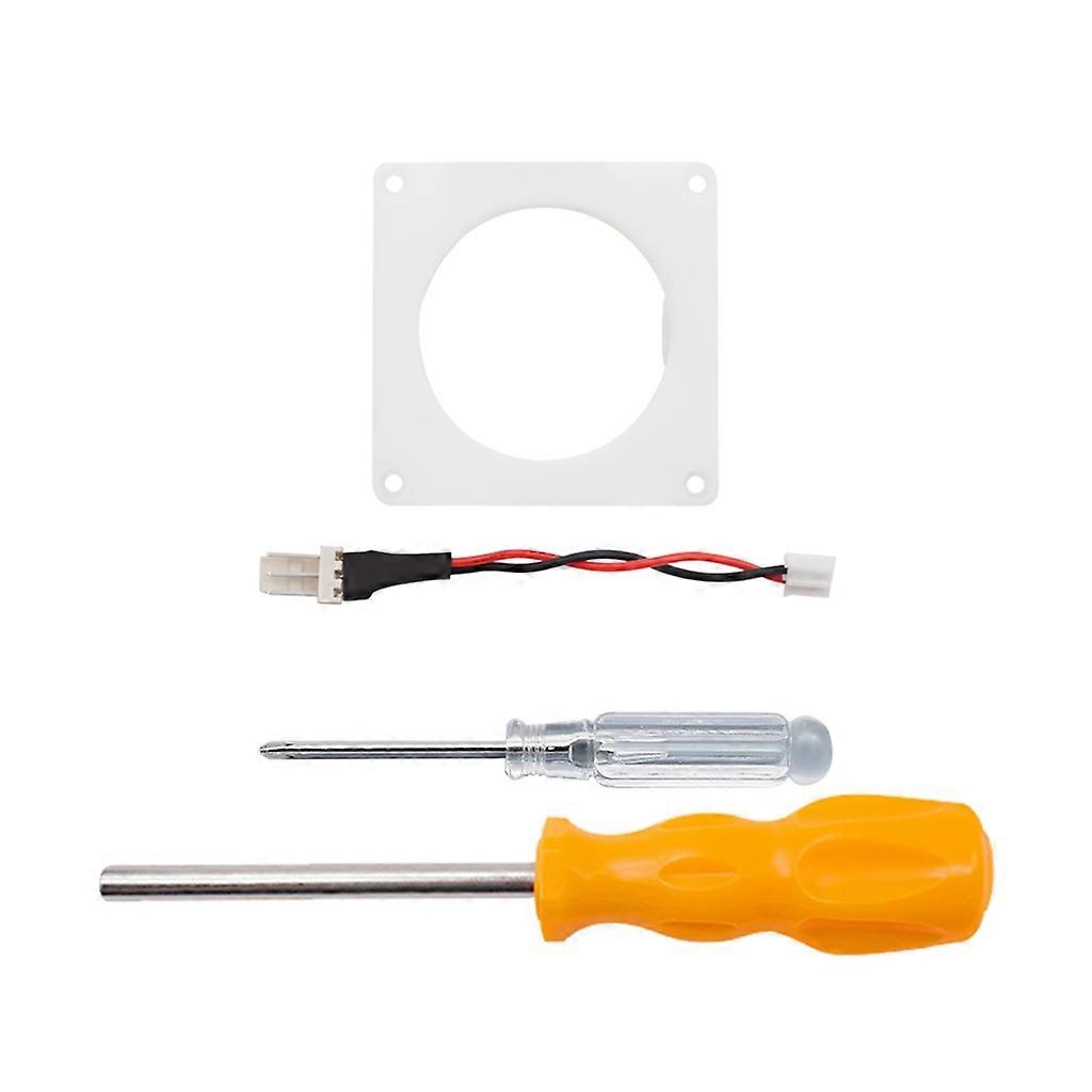 For GC Video Game Console Fan Adapter Bracket Kit with Repair Screwdrivers