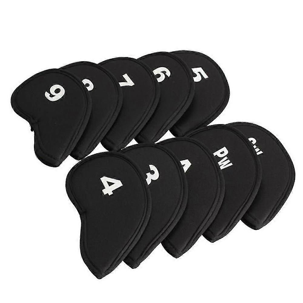 10pcs Re Golf Iron Cover Case Protector Case mit Nummernschild