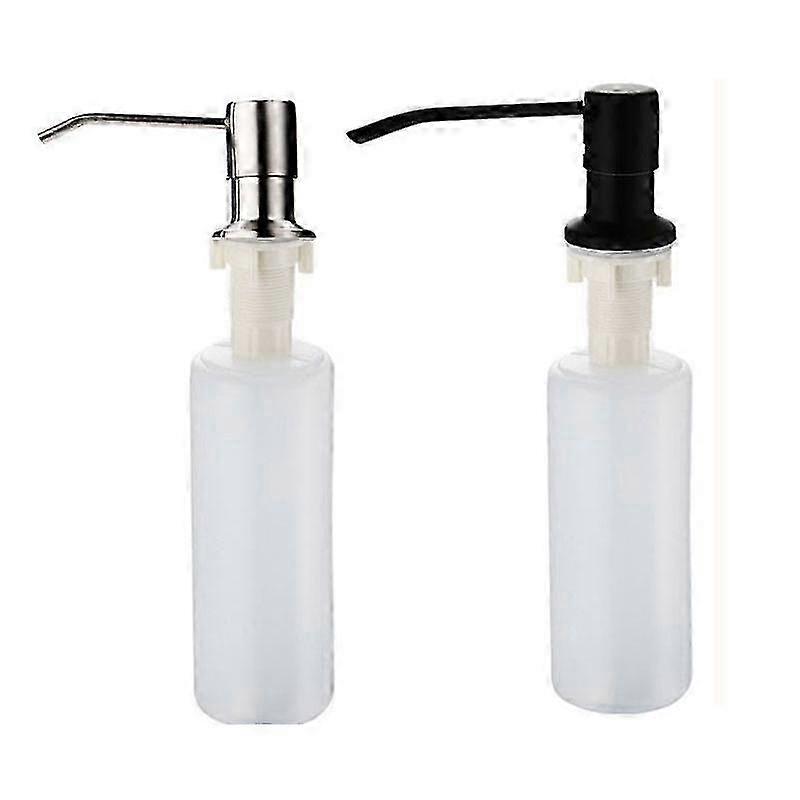 2pcs Built-in Soap Dispenser, Stainless Steel Kitchen Sink Soap Dispenser, Built-in Soap Dispenser With 350ml  Walkbee hwy