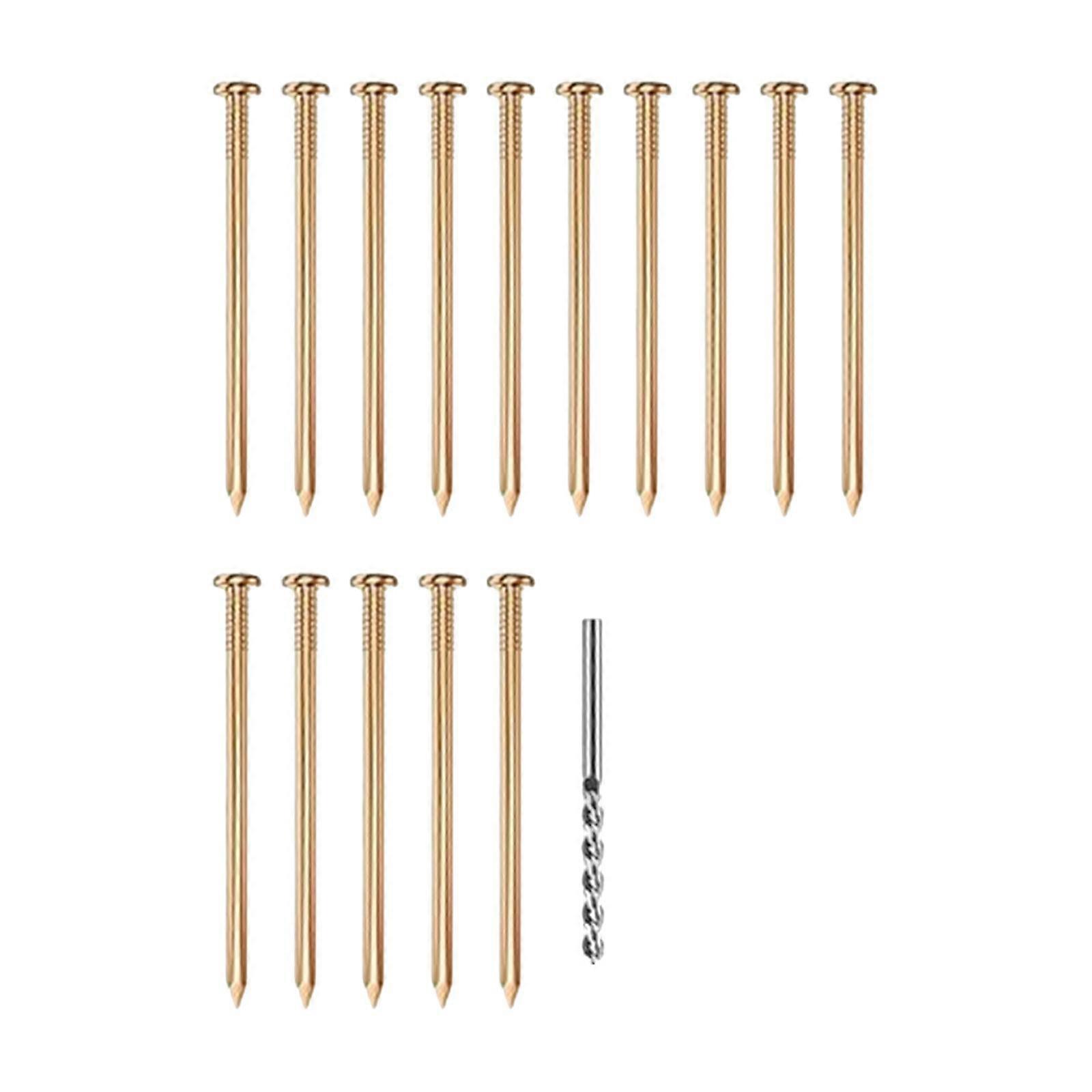 Solide Kupfer Clout Nägel Robust Praktisch für Dach Boot Stumpf Entfernung Spikes 16 stücke