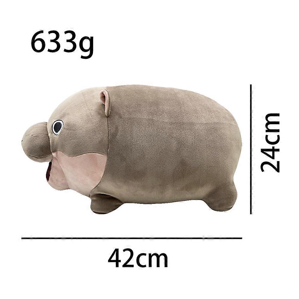 In stock Moo Deng Plush Toy Cute Baby Hippopotamus Plushie Doll Kawaii Influencer Animal Soft Stuffed Pillow Doll For Children G