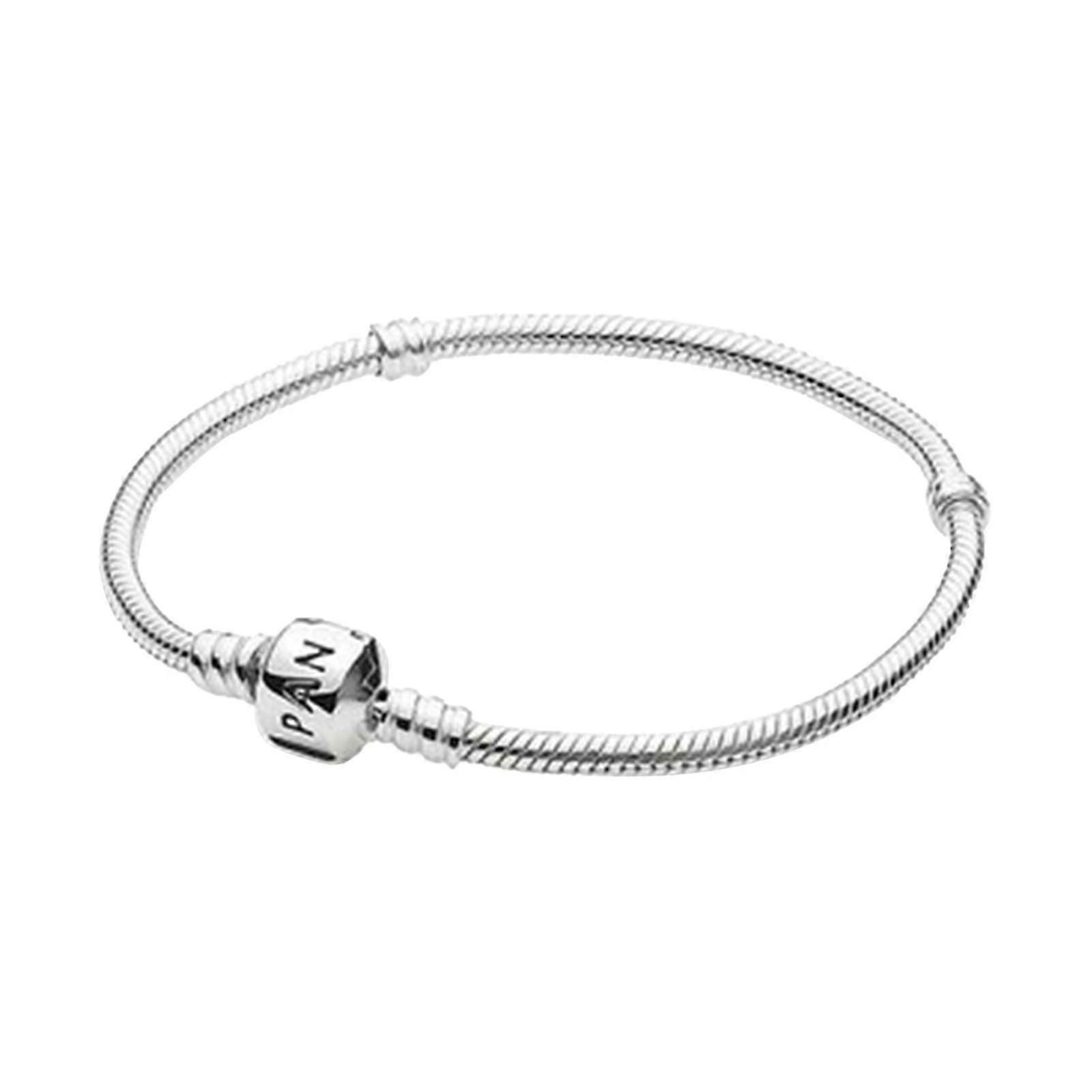 Retro Heart Clasp Snake Lanț brățară de argint pentru fete femei, cadou creativ pentru femei Bărbat