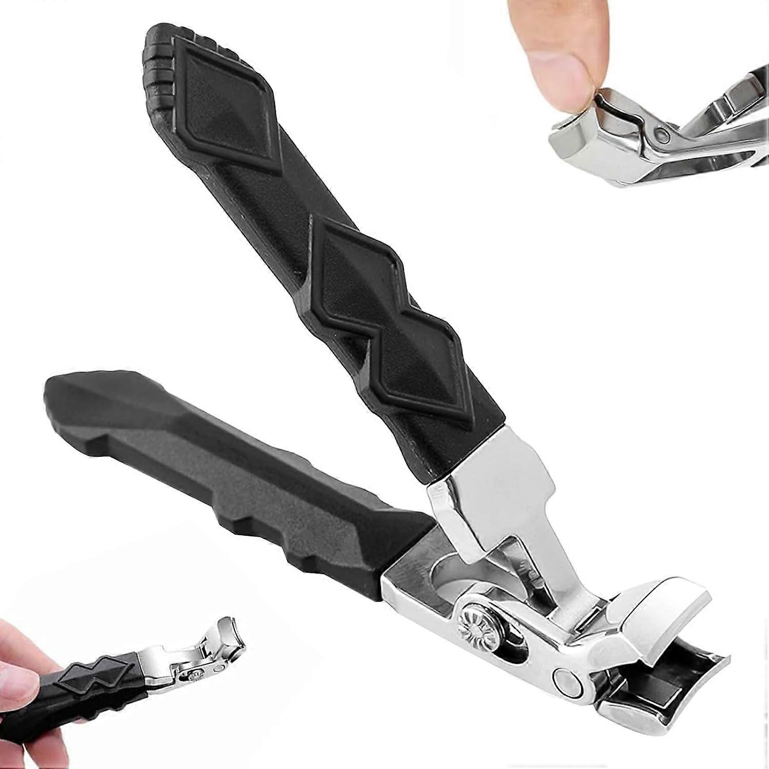 Nail Clipper Ultra Sharp Design for Seniors, Ergonomic Handle, Stainless Steel, Easy Grip for Safe Use