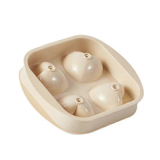 Heart Shaped Ice Cube Tray 3D 4 Heart Ice Mold Silicone Cavity Large Ice