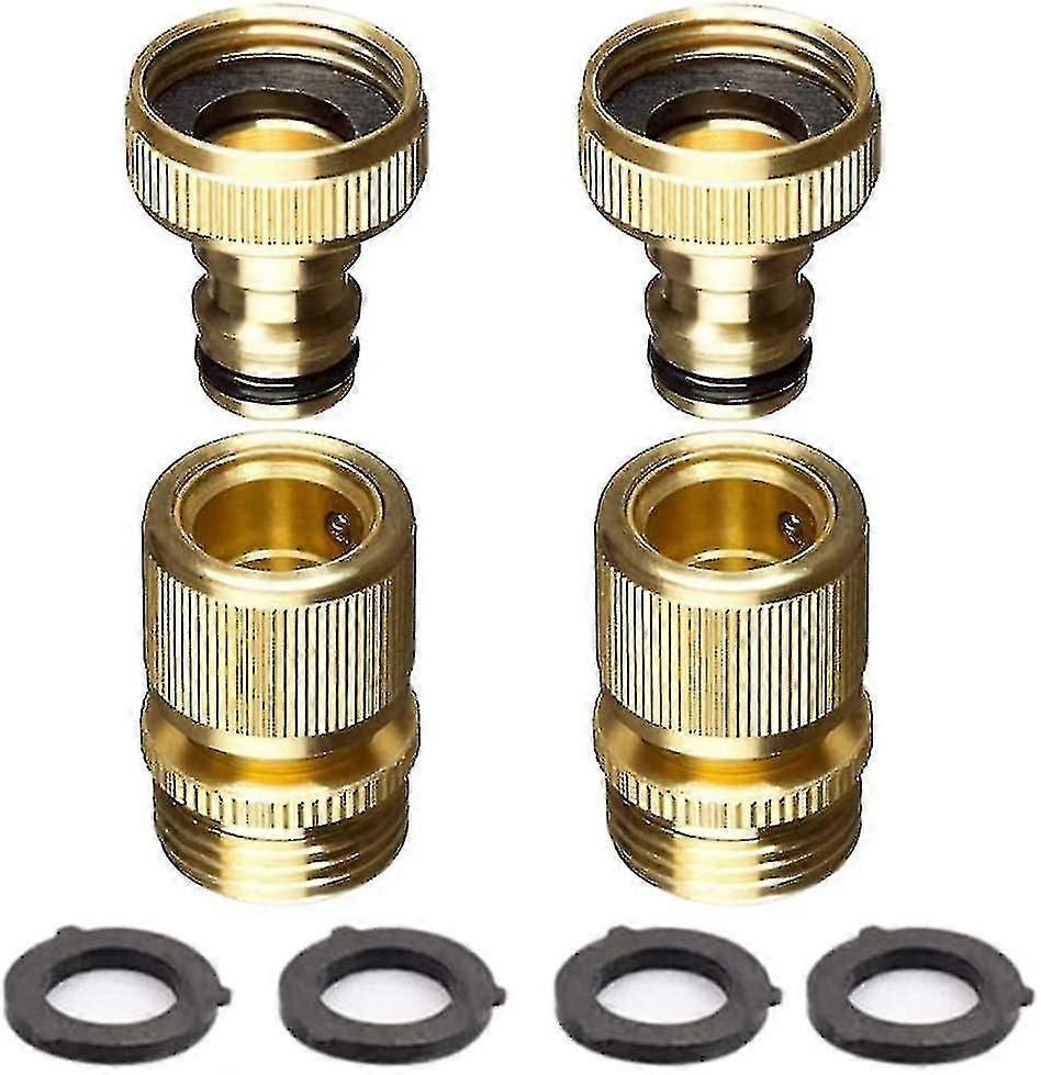 3/4" Inch Quick Connect Sets 3/4" Inch Solid Brass Ght Tap Adapter Water