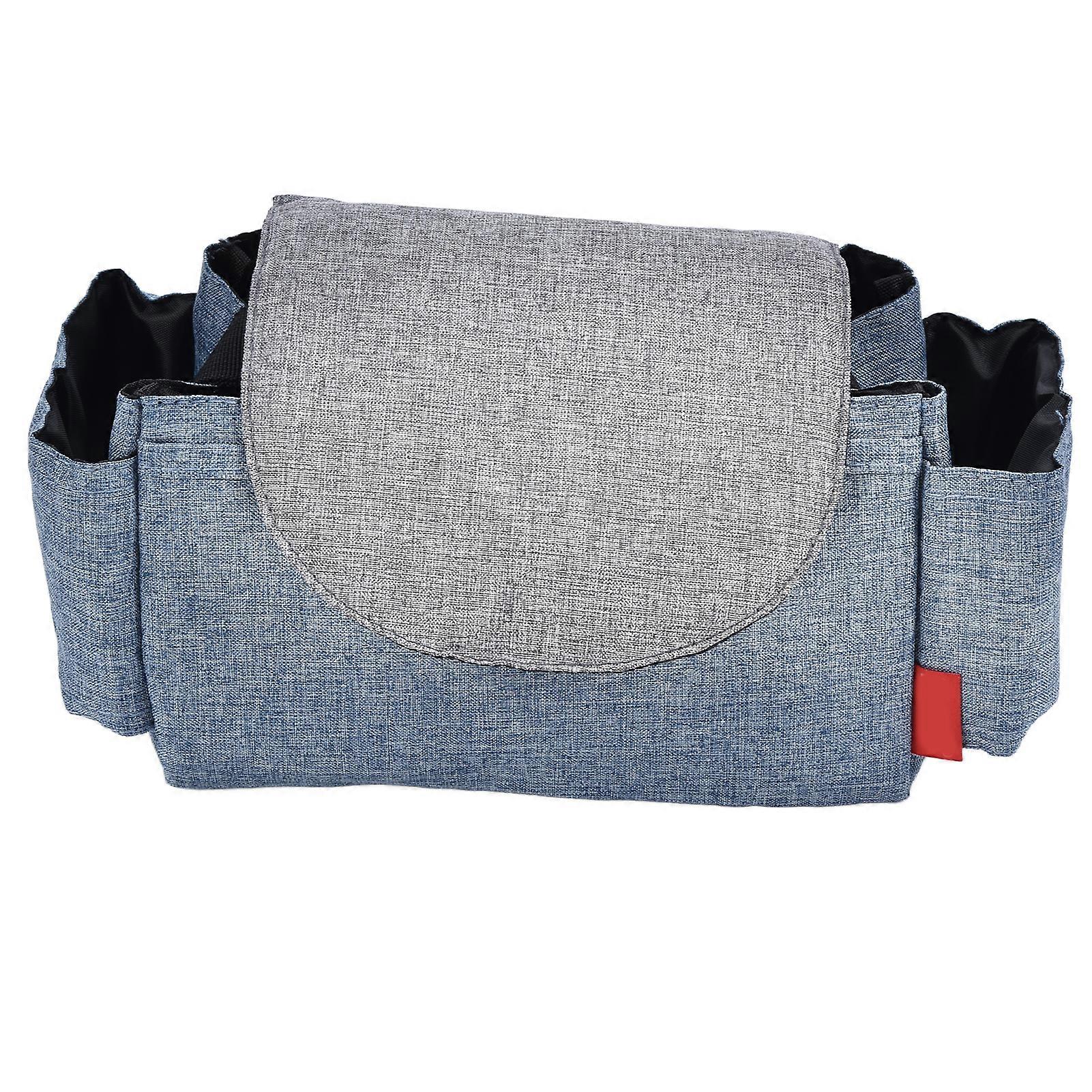 Baby Stroller Organizer With Cup Holders Multifunctional Stroller Accessories for MomsBlue